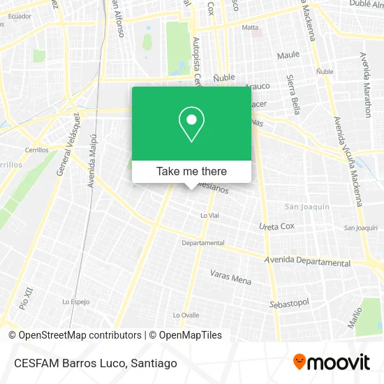 CESFAM Barros Luco map