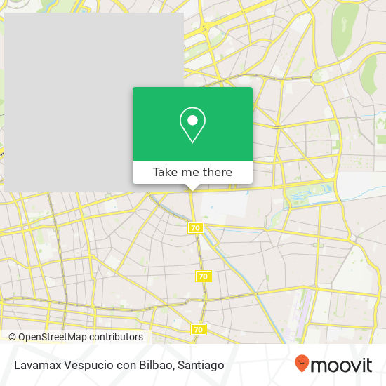 Lavamax Vespucio con Bilbao map