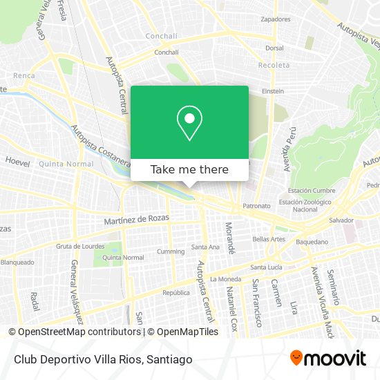 Club Deportivo Villa Rios map