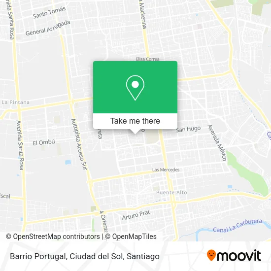 Barrio Portugal, Ciudad del Sol map
