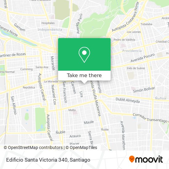 Edificio Santa Victoria 340 map