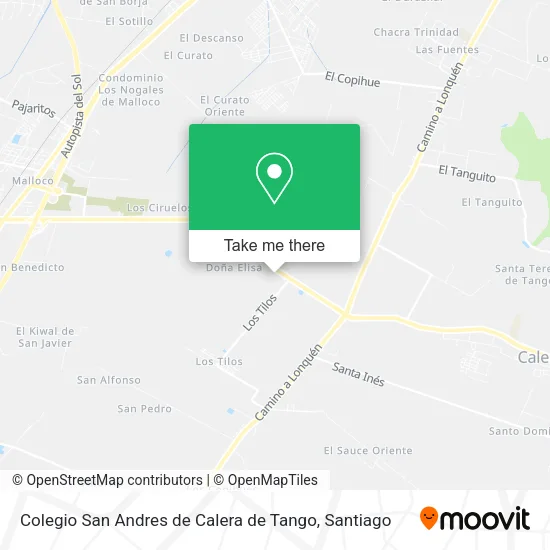 Colegio San Andres de Calera de Tango map