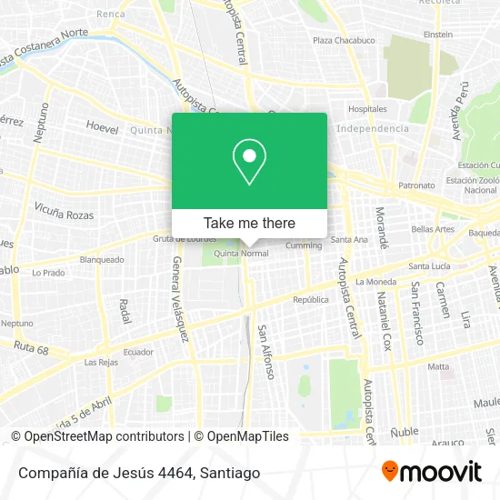 Compañía de Jesús 4464 map