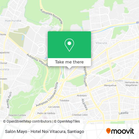 Salón Mayo - Hotel Noi Vitacura map