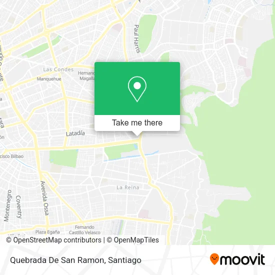 Quebrada De San Ramon map