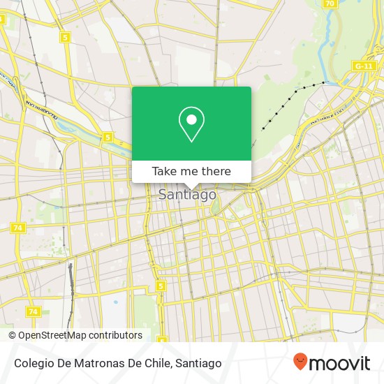 Mapa de Colegio De Matronas De Chile