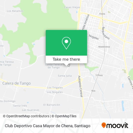 Mapa de Club Deportivo Casa Mayor de Chena