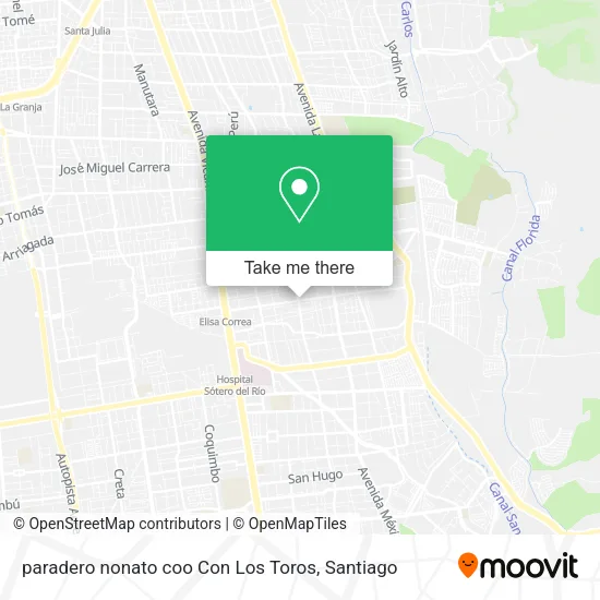 paradero nonato coo Con Los Toros map