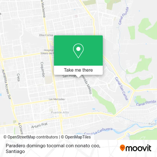 Paradero domingo tocornal con nonato coo map
