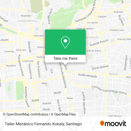 Taller Mecánico Fernando Kokaly map
