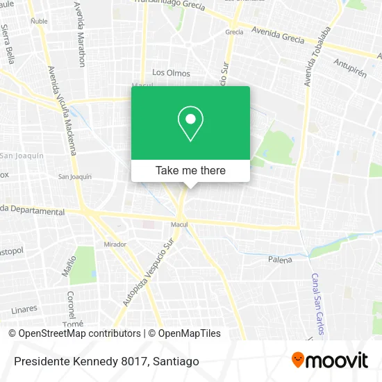 Presidente Kennedy 8017 map