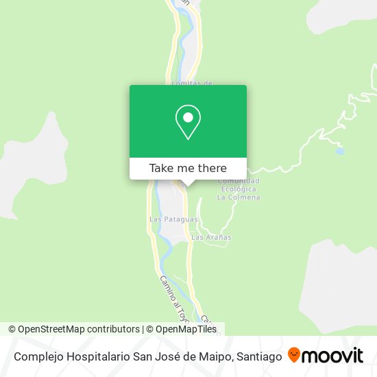 Complejo Hospitalario San José de Maipo map