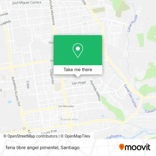 feria libre angel pimentel map