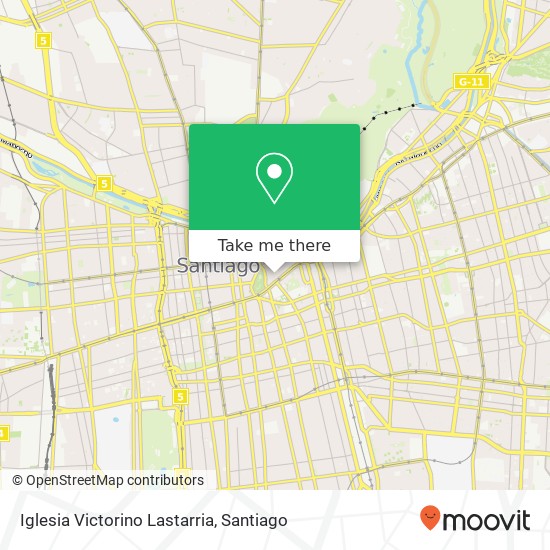 Iglesia Victorino Lastarria map