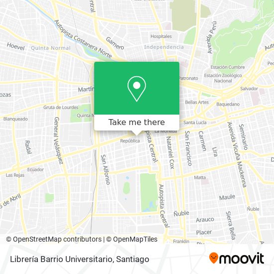 Librería Barrio Universitario map