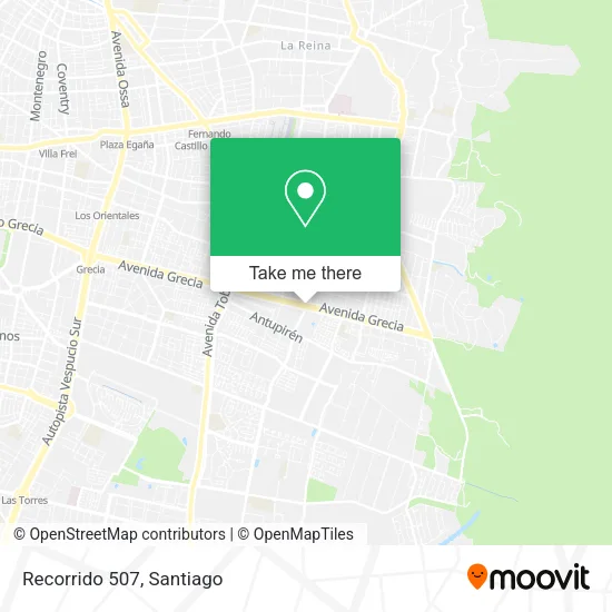 Recorrido 507 map