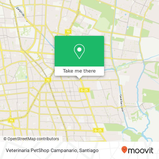 Veterinaria PetShop Campanario map