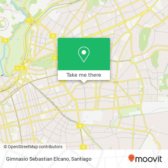 Gimnasio Sebastian Elcano map