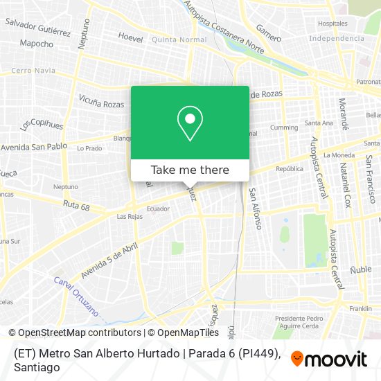 (ET) Metro San Alberto Hurtado | Parada 6 (PI449) map