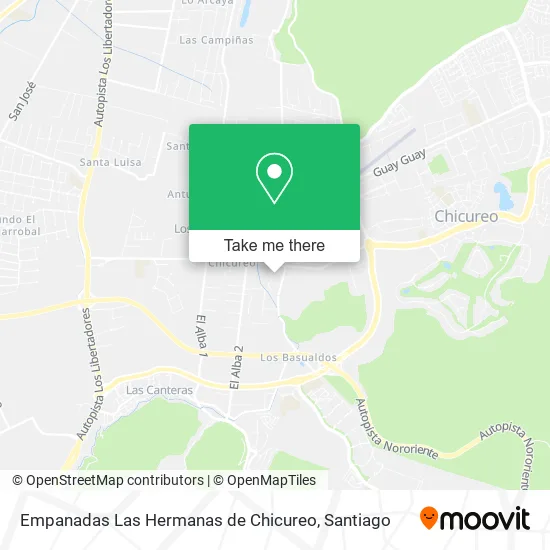 Empanadas Las Hermanas de Chicureo map