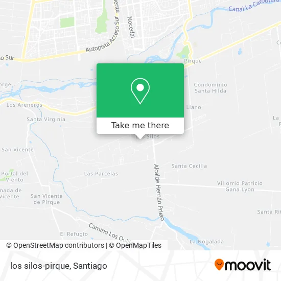 los silos-pirque map