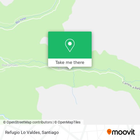 Refugio Lo Valdes map