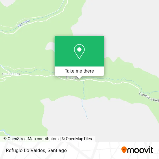 Refugio Lo Valdes map
