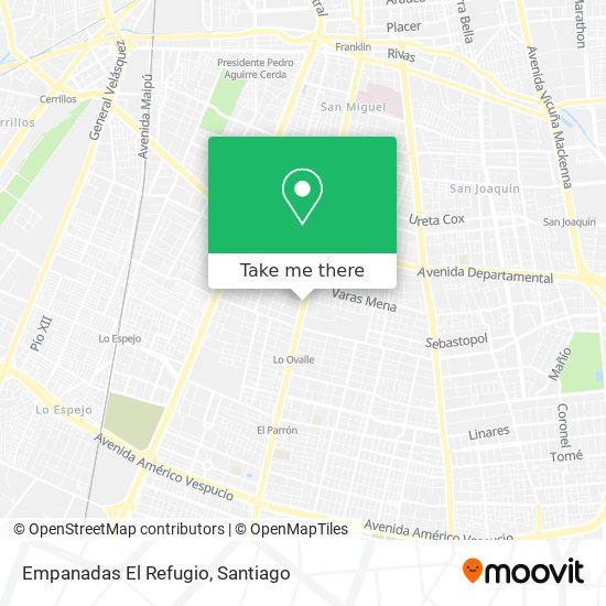 Empanadas El Refugio map