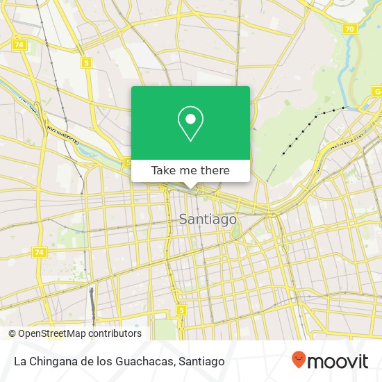 La Chingana de los Guachacas map