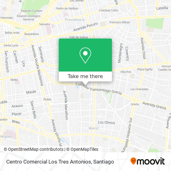 Centro Comercial Los Tres Antonios map