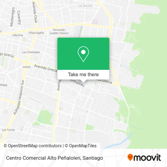 Centro Comercial Alto Peñalolen map