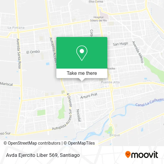 Avda Ejercito Liber 569 map
