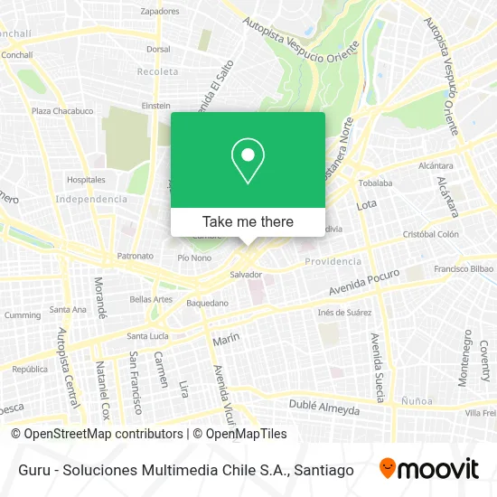 Guru - Soluciones Multimedia Chile S.A. map