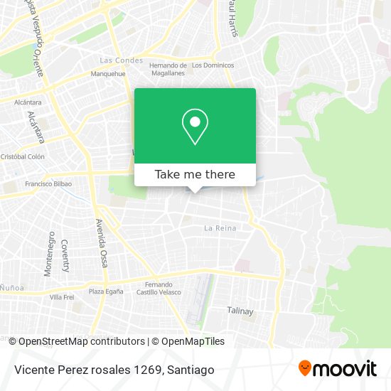 Vicente Perez rosales 1269 map