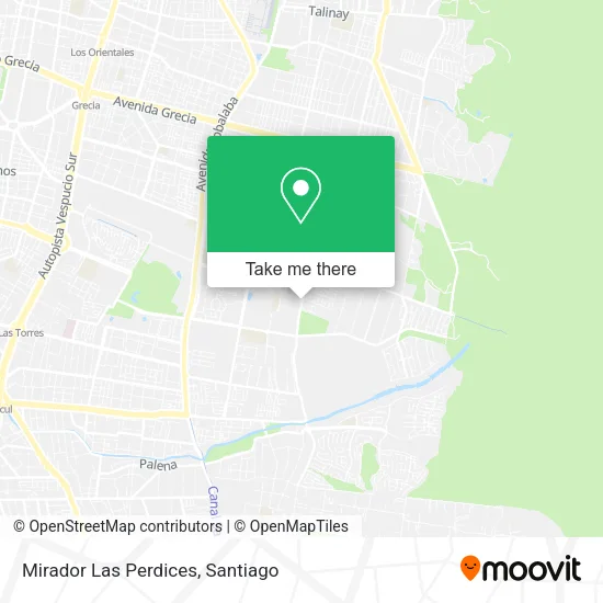 Mirador Las Perdices map
