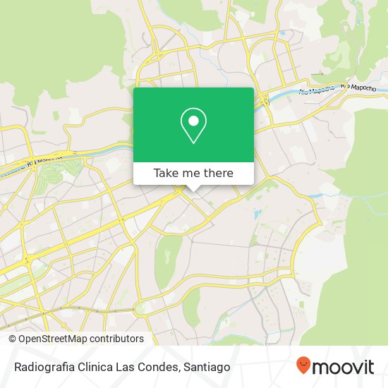 Radiografia Clinica Las Condes map