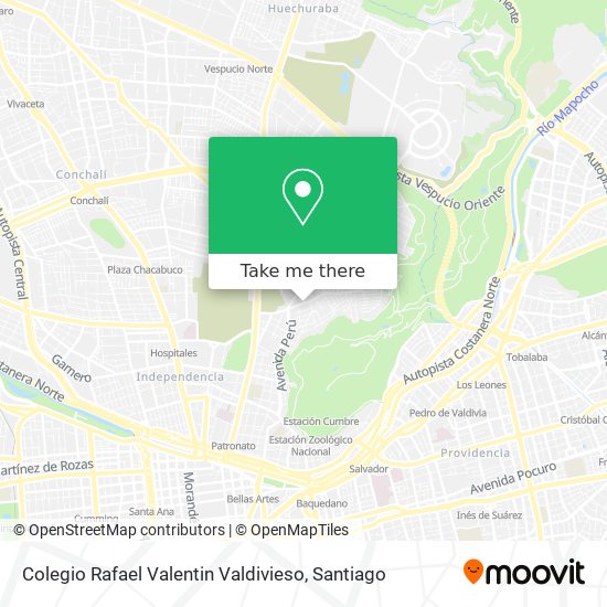 Colegio Rafael Valentin Valdivieso map