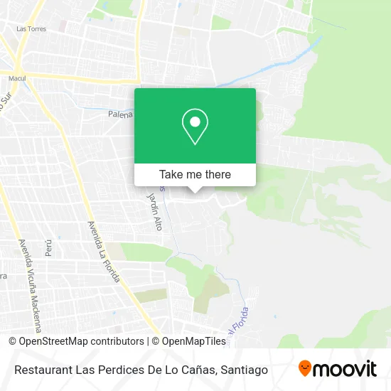 Mapa de Restaurant Las Perdices De Lo Cañas