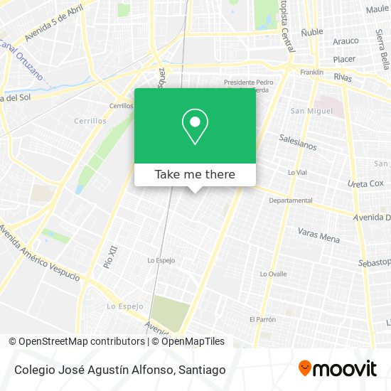 Colegio José Agustín Alfonso map