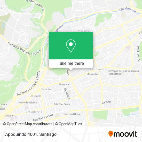 Apoquindo 4001 map