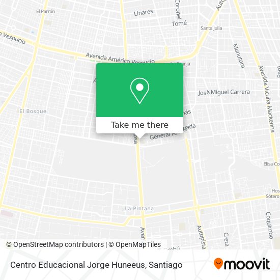 Mapa de Centro Educacional Jorge Huneeus