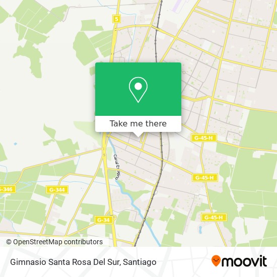 Gimnasio Santa Rosa Del Sur map