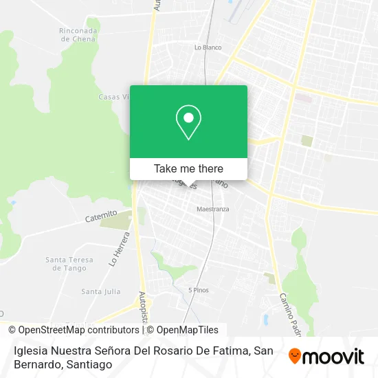 Iglesia Nuestra Señora Del Rosario De Fatima, San Bernardo map