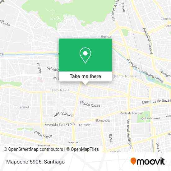 Mapocho 5906 map
