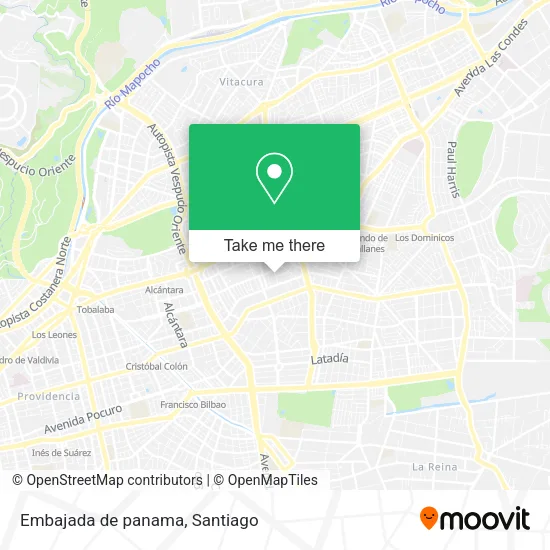 Embajada de panama map