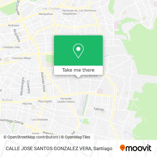 CALLE JOSE SANTOS GONZALEZ VERA map