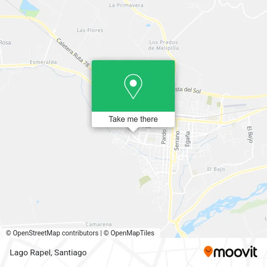 Lago Rapel map
