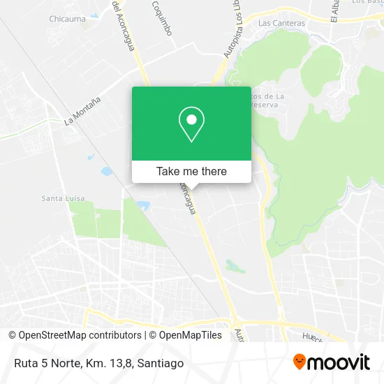 Ruta 5 Norte, Km. 13,8 map