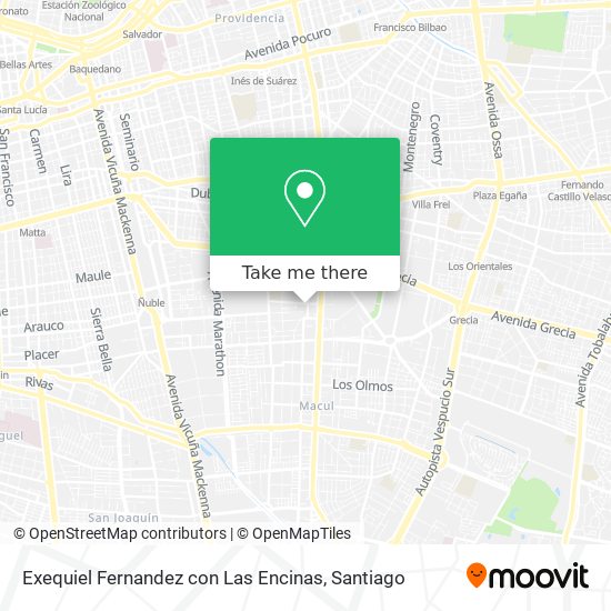 Exequiel Fernandez con Las Encinas map