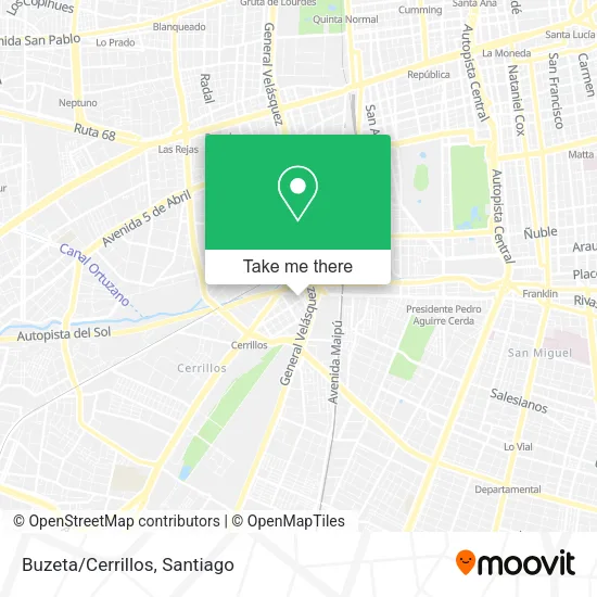 Mapa de Buzeta/Cerrillos